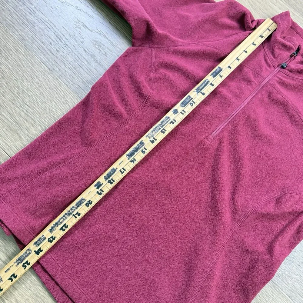 Eddiue Bauer Sweater Women Medium First Ascent Fleece 1/4 Zip Whitaker Mountain